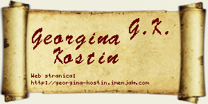 Georgina Kostin vizit kartica